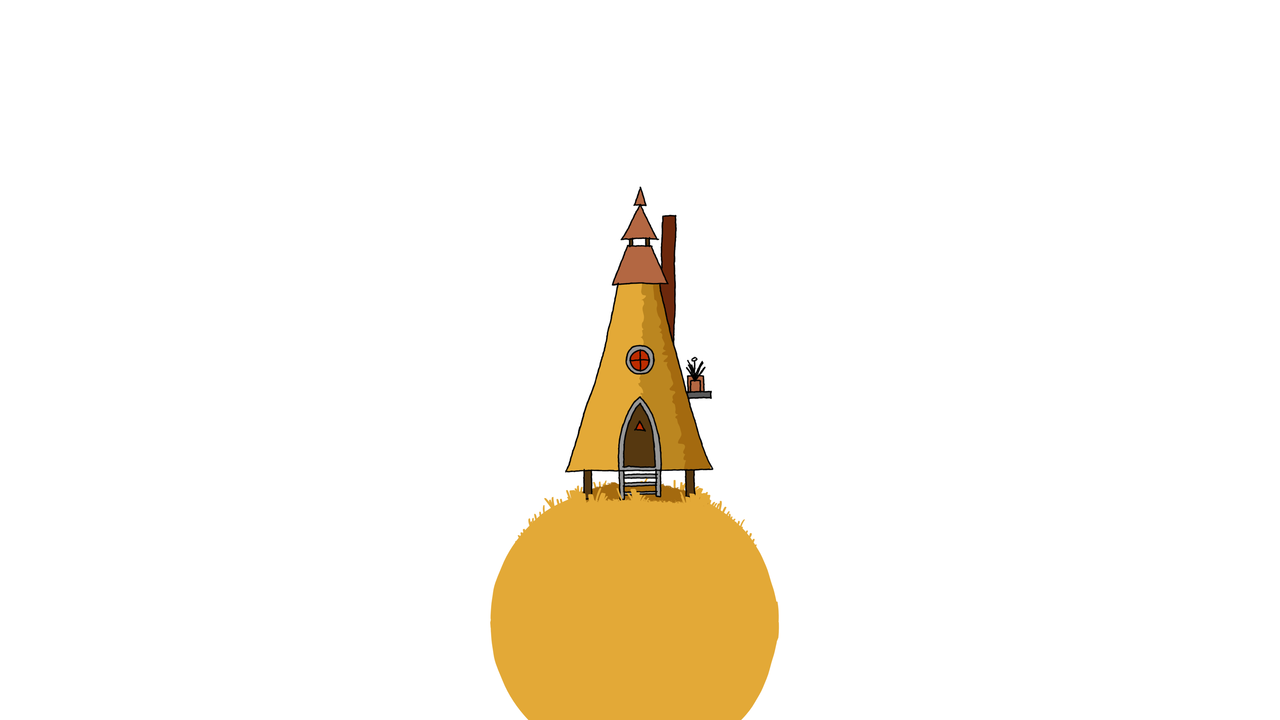 Illustrated animated house